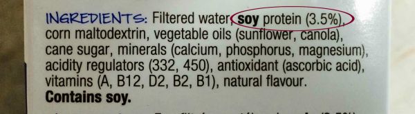 Soy Protein Milk (Low FODMAP)