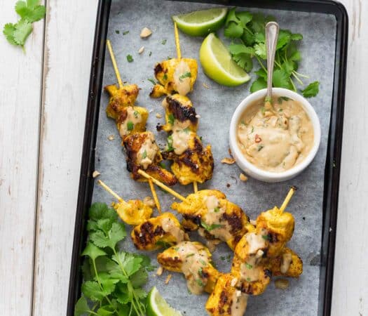 Satay Skewers - 7 tips for creating low FODMAP meals