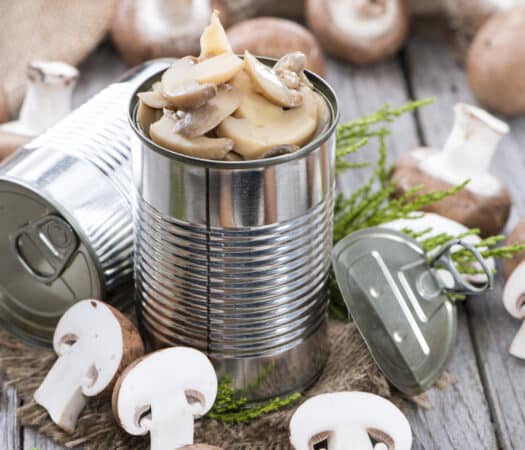 Canned Mushrooms - Canned foods & low FODMAP Diet