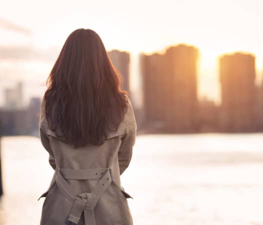 Woman Standing Alone - IBS is a lonely disease how to find support