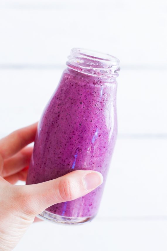 Low FODMAP Blueberry Smoothie - A Little Bit Yummy