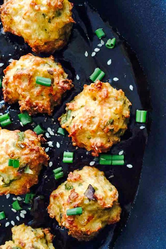 Low FODMAP Chicken Quinoa Meatballs with Teriyaki Sauce