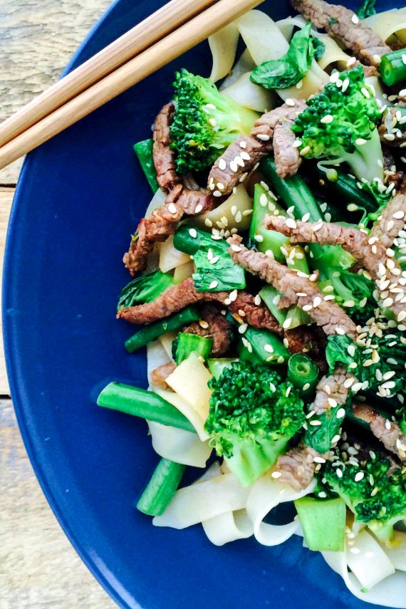 Low FODMAP Lime And Sesame Beef Stir-Fry