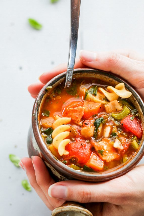 Low FODMAP Minestrone Soup