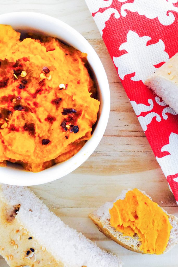 Low FODMAP Roast Pepper & Pumpkin Hummus A Little Bit Yummy