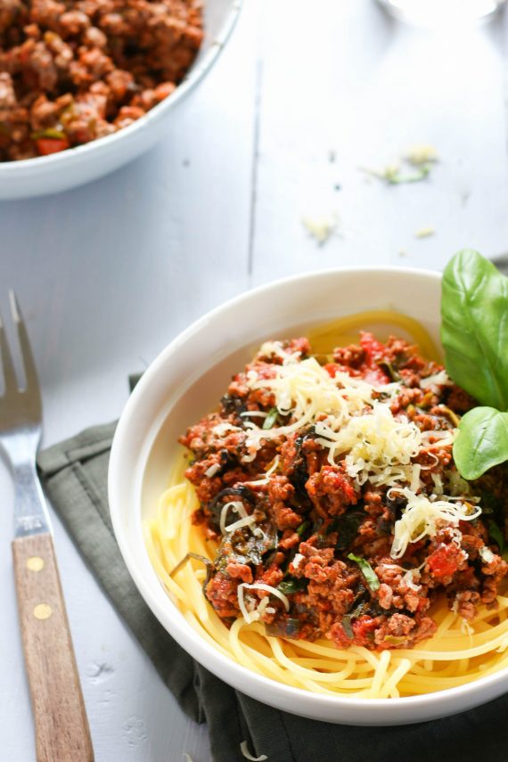 Low FODMAP Spaghetti Bolognese - A Little Bit Yummy