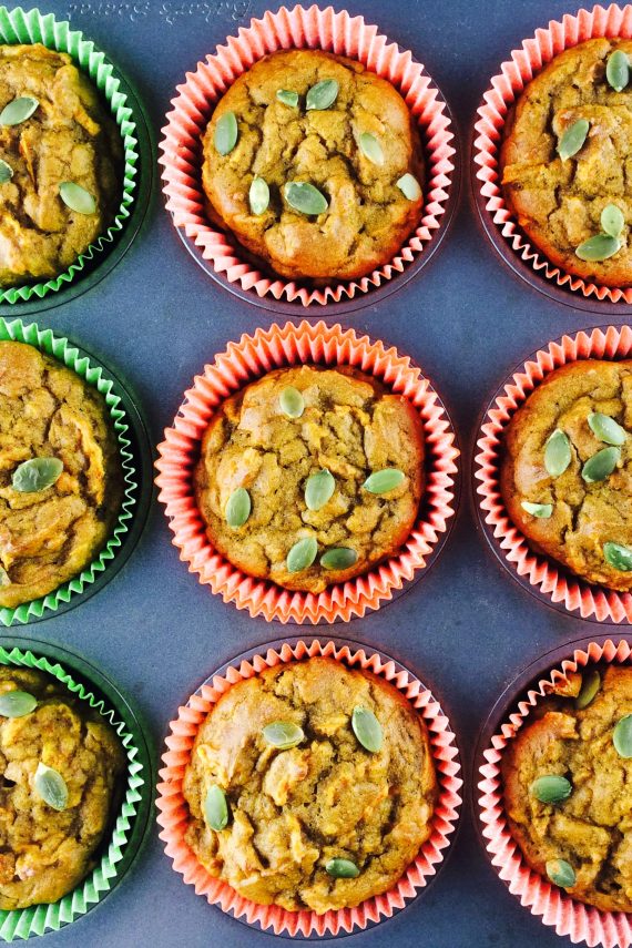 Low FODMAP Spiced Pumpkin And Carrot Muffins