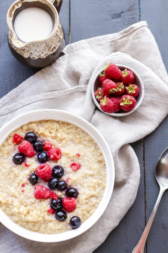 Quinoa Porridge with Berries And Cinnamon