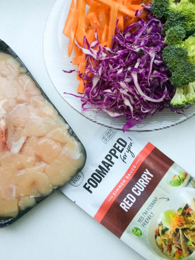Low FODMAP Red Curry Ingredients