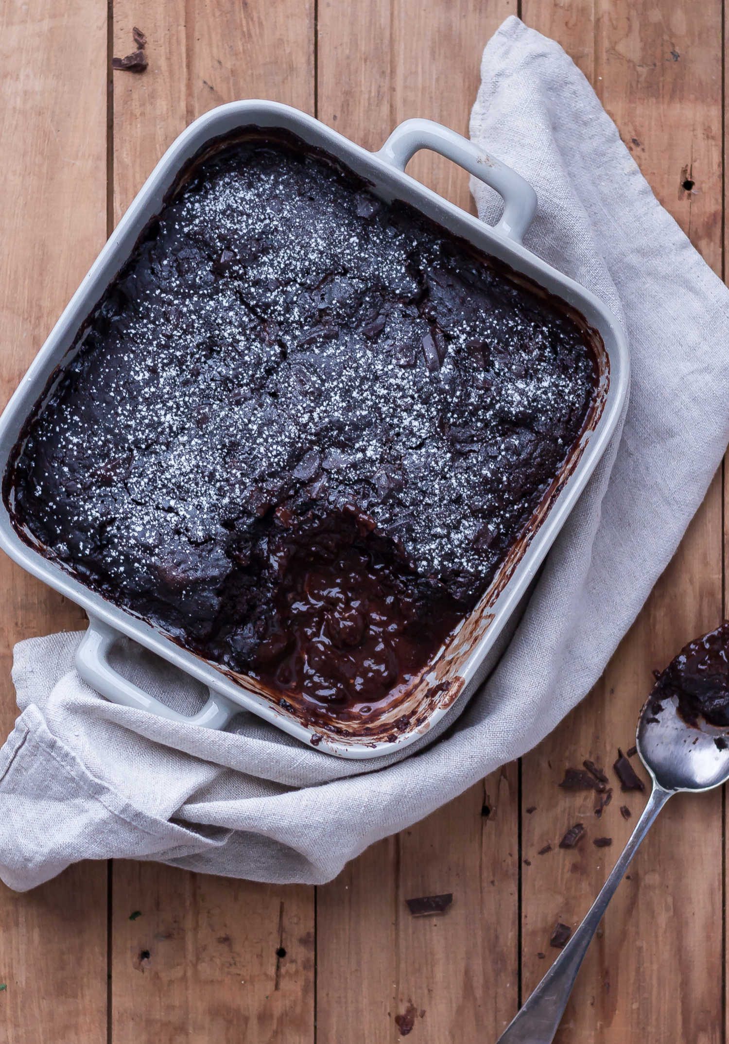 Low FODMAP Dark Chocolate Self Saucing Pudding