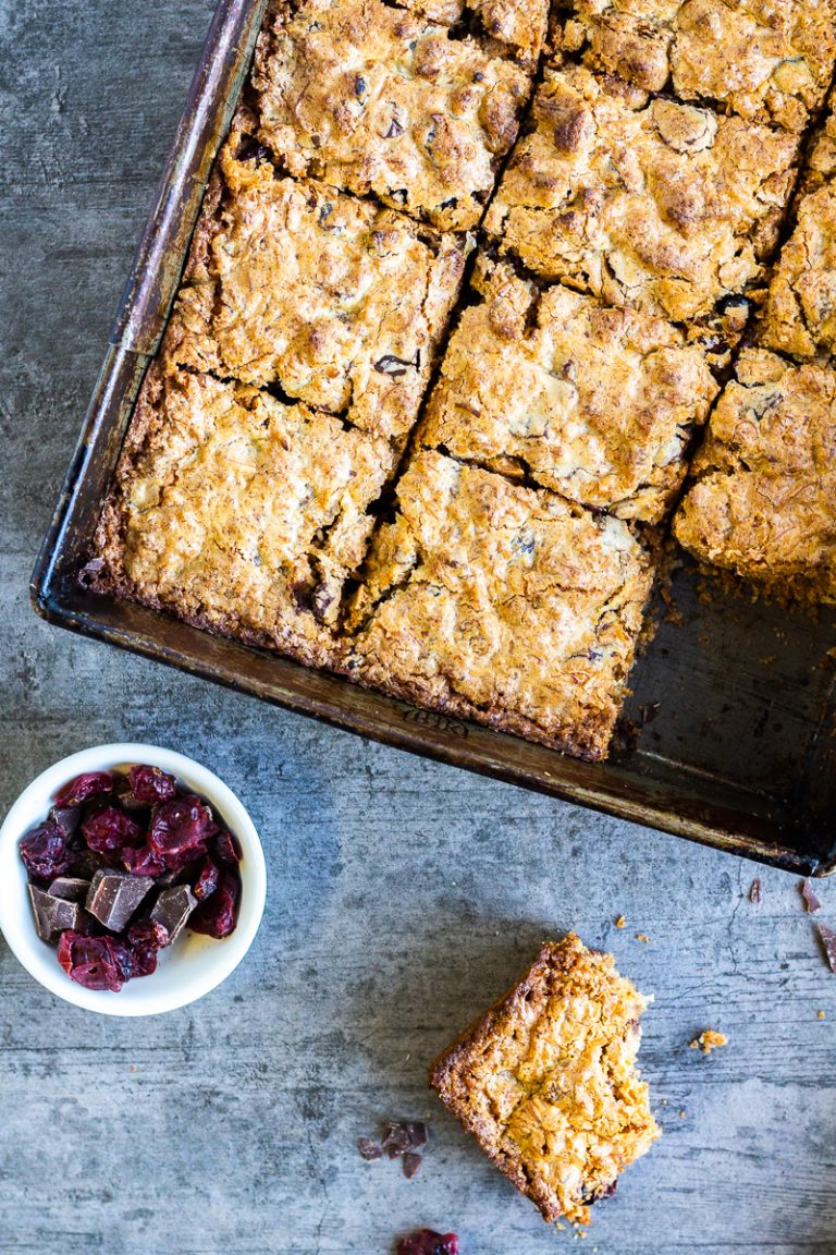 Low FODMAP Dark Chocolate & Cranberry Muesli Bars A Little Bit Yummy