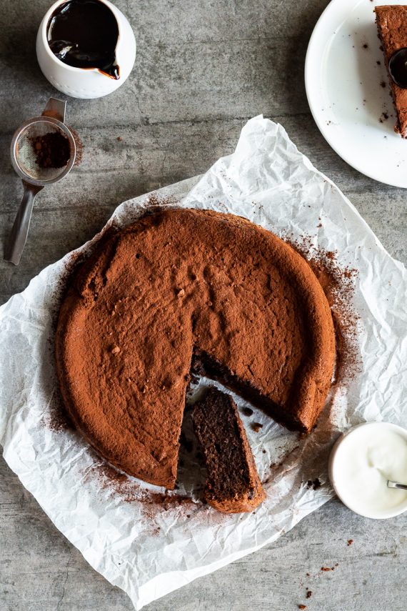 Flourless Chocolate Fudge Cake - Baker by Nature