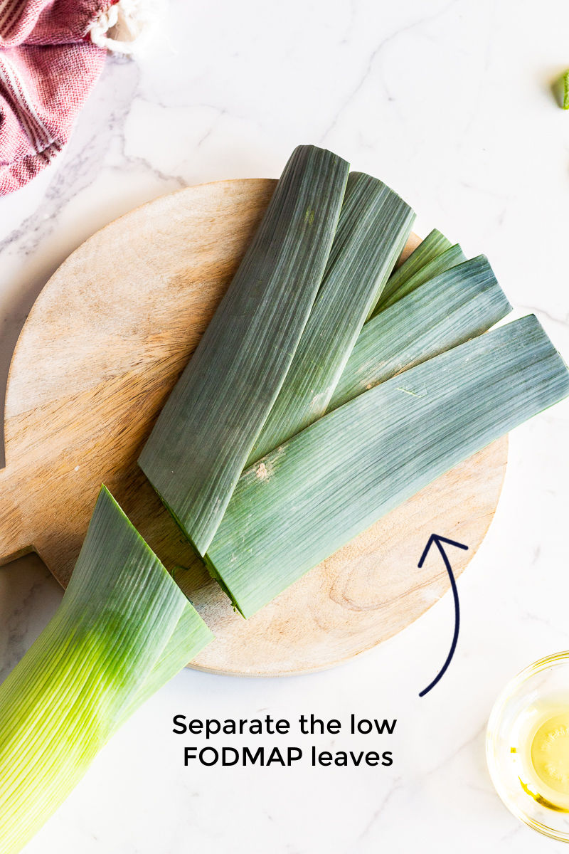 How To Use Leek Leaves To Replace Onion On Low FODMAP Diet - A Little ...