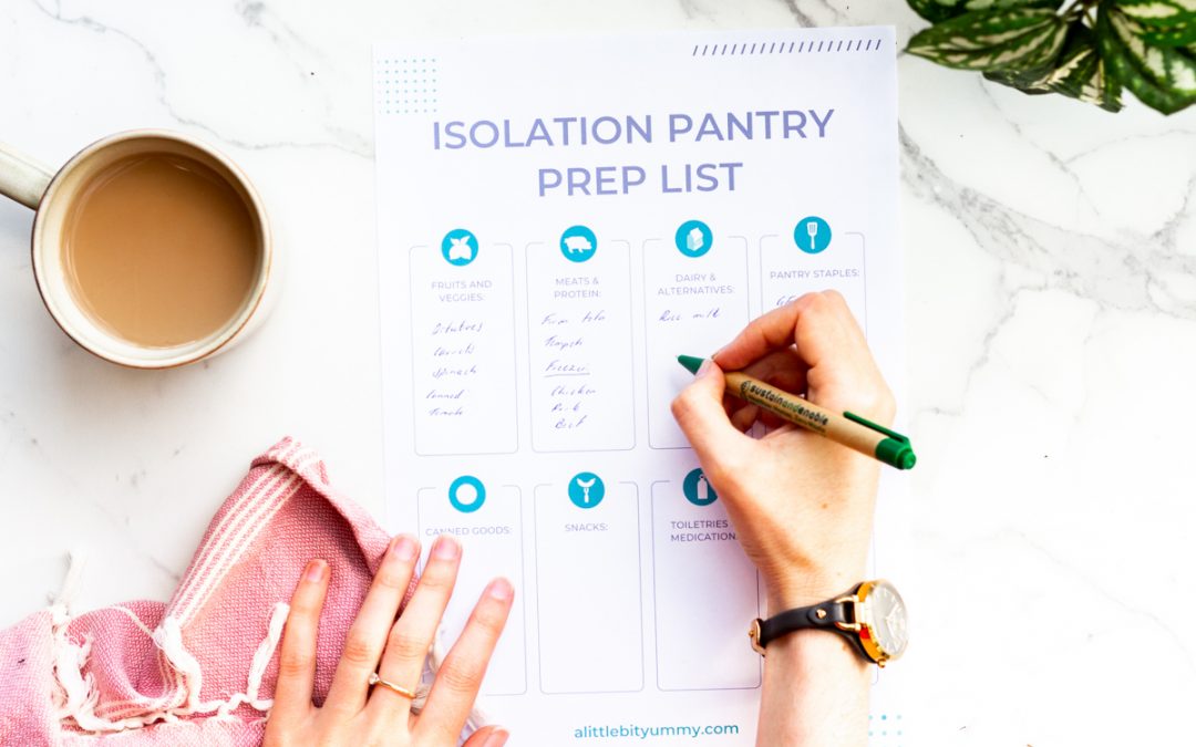 Preparing a Low FODMAP Pantry for Covid-19 Isolation