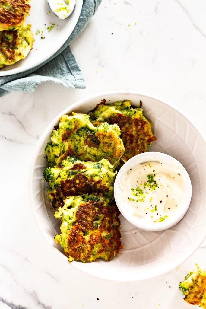 Low FODMAP Cheesy Broccoli & Zucchini Fritters A Little Bit Yummy