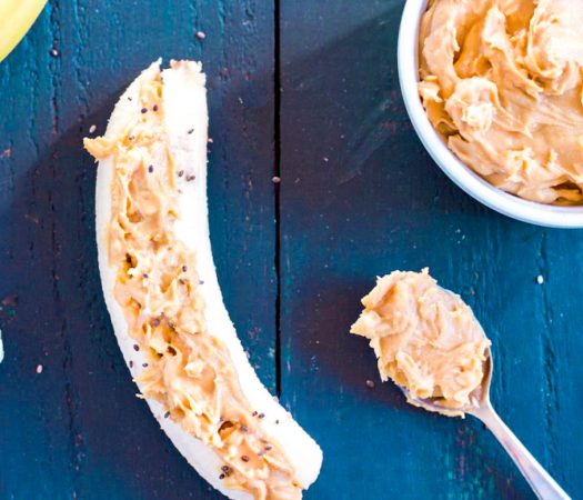 Low FODMAP Banana Peanut Butter Snack