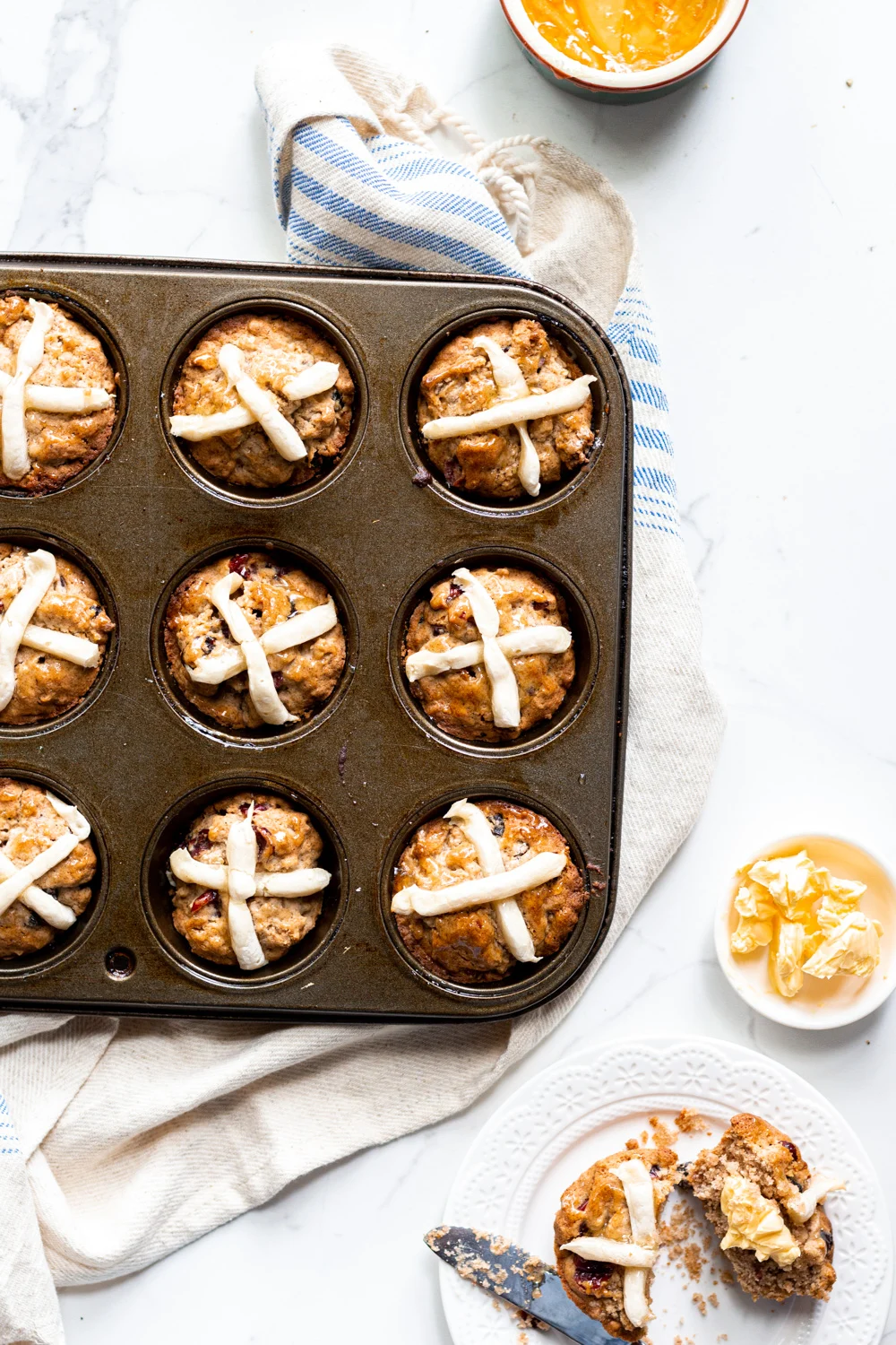 Low FODMAP Hot Cross Bun Muffins A Little Bit Yummy