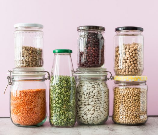 Low FODMAP Beans & High FODMAP Beans In Glass Jars