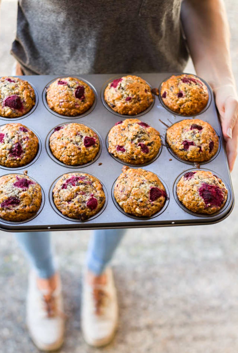 Low FODMAP Dark Chocolate & Raspberry Muffins - A Little Bit Yummy