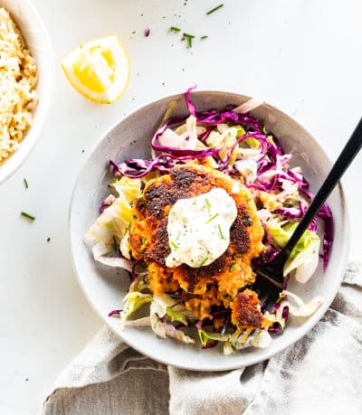 Low FODMAP Golden Salmon Burgers Small Image Low FODMAP Chicken Cranberry Quesadillas