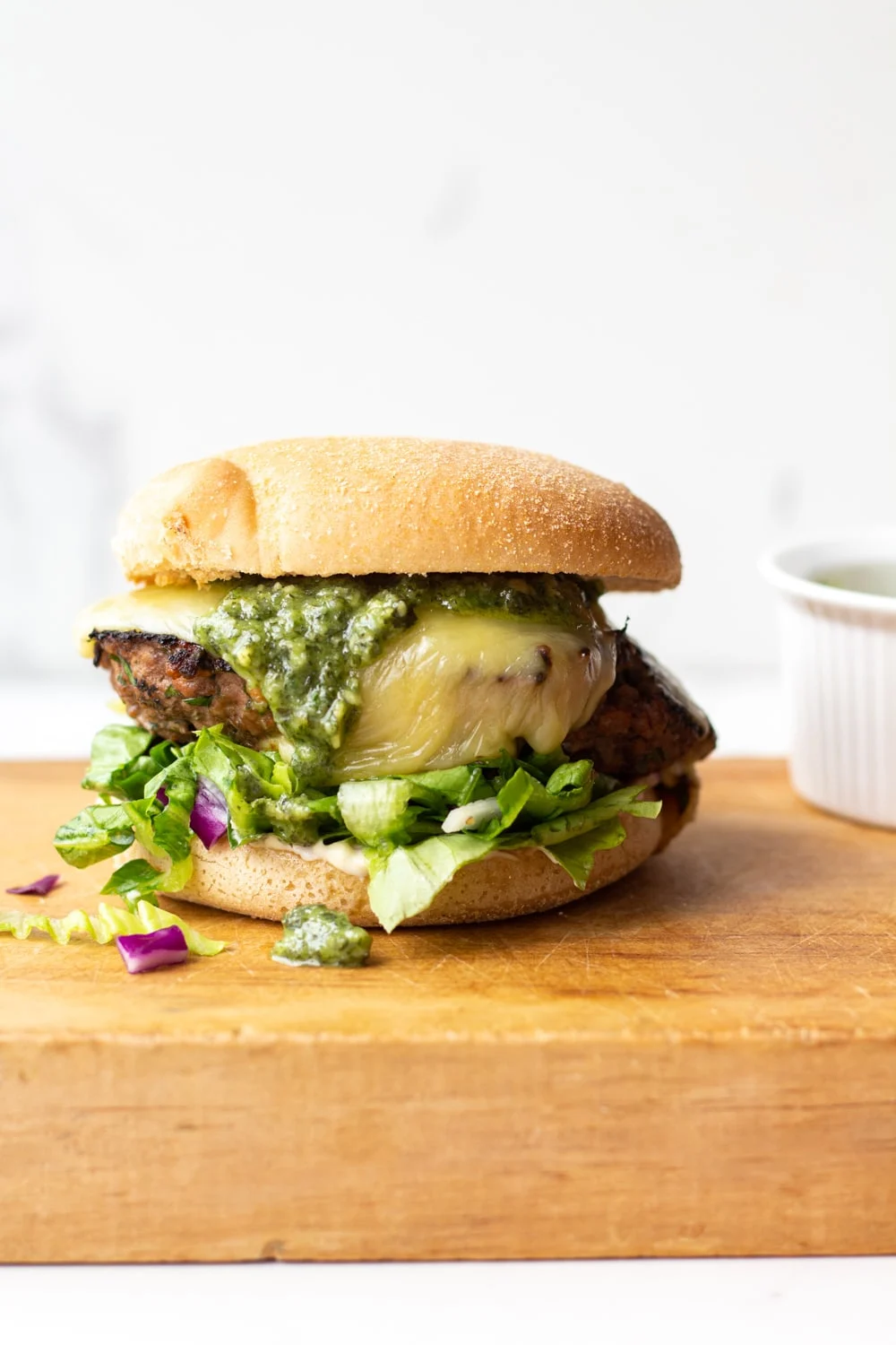 Low FODMAP Herby Beef Burgers with Pesto - A Little Bit Yummy