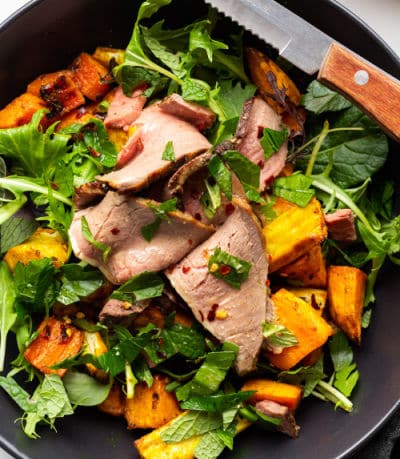 Low FODMAP Roast Beef Salad