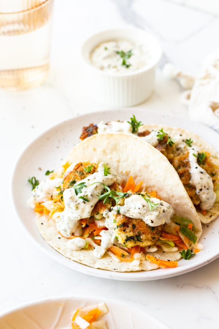 Low FODMAP Tasty Fish Bite Tortillas with Tartare Sauce A Little Bit Yummy