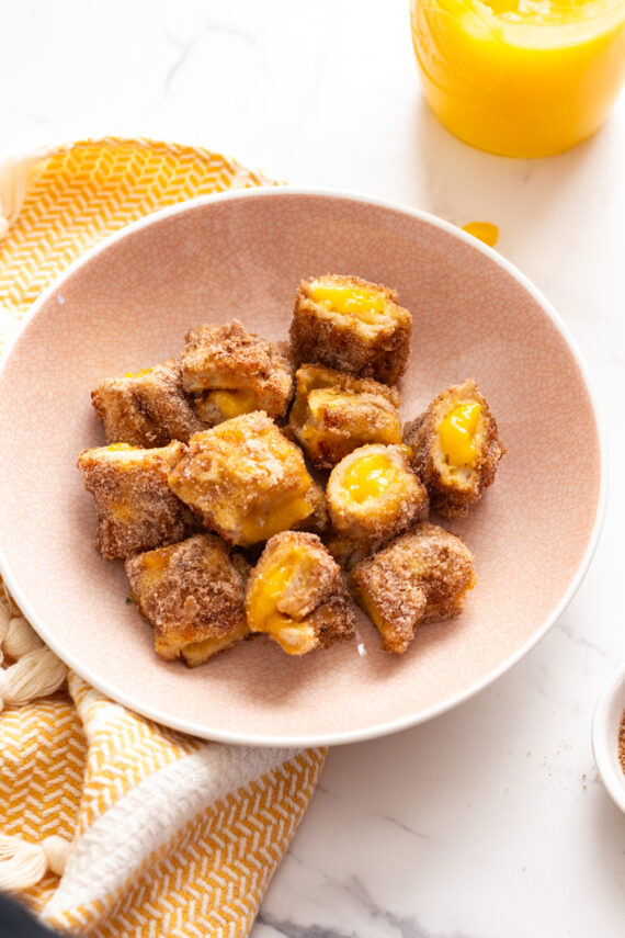 Low FODMAP Lemon Curd French Toast Bites - A Little Bit Yummy