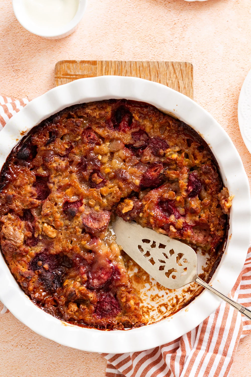 Low FODMAP Strawberry & White Chocolate Baked Oatmeal - A Little Bit Yummy