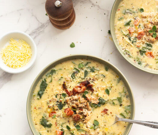 Low FODMAP Zuppa Toscana Soup