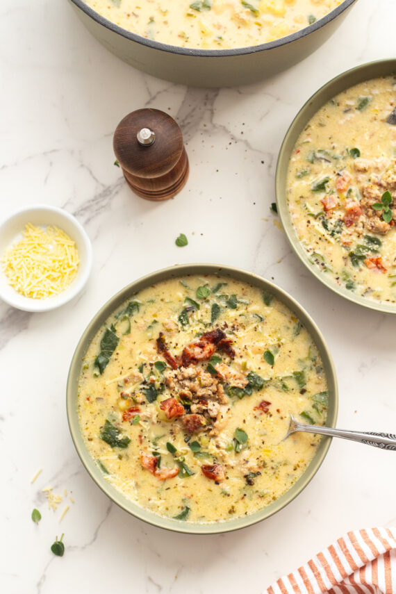 Low FODMAP Zuppa Toscana Soup