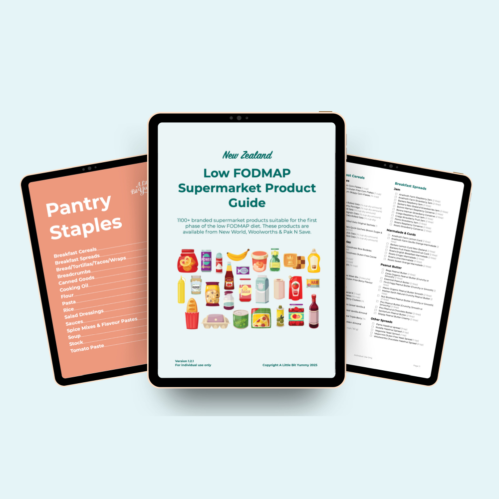 New Zealand Low FODMAP Product Guide Low FODMAP Holiday Cookbook